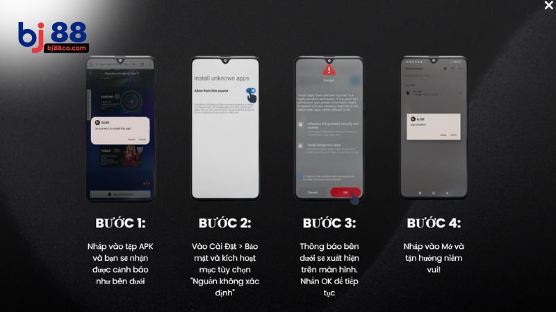 Hướng dẫn cách tải app BJ88 về điện thoại nhanh, gọn